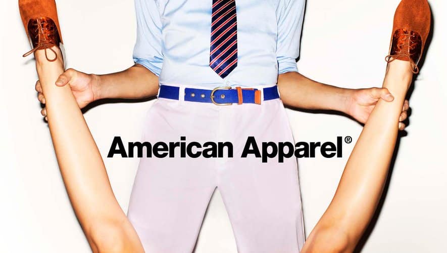 Publicité pour la marque American Apparel