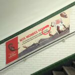 Affiche dans le métro pour la BD "nos mondes perdus"